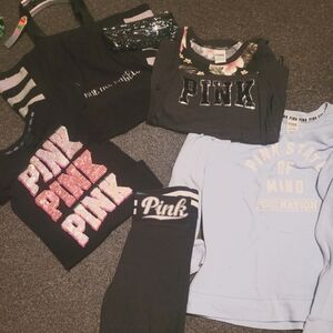 6 PIECE SIZE XTRA SMALL VICTORIA SECRET PINK LOT